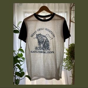 Vintage Smoky Mountains Baseball Tee
